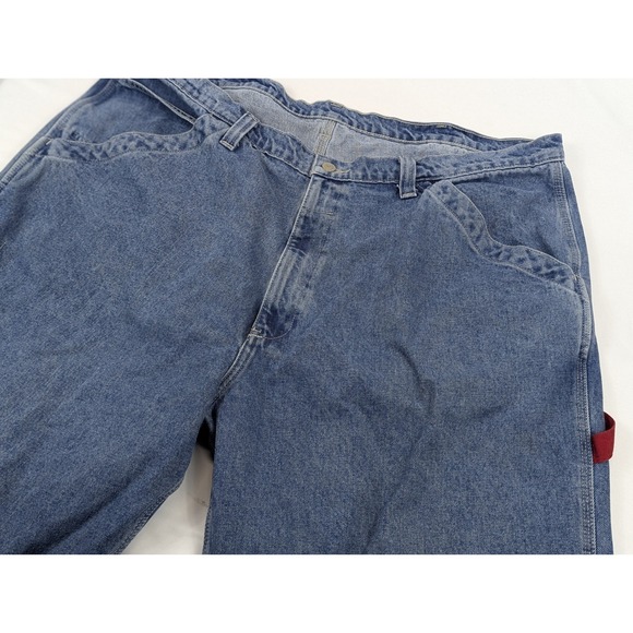 Polo Ralph Lauren Carpenter Jeans Mens 44x32 Y2K Blue Baggy Skate - Picture 5 of 8